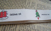 Accessories - 5.46 Yards (5 Meters) Christmas Time Print Cotton Ribbon Label String A2603
