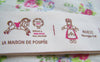 Accessories - 5.46 Yards (5 Meters) Clown Doll Pattern Print Cotton Ribbon Label String A2565
