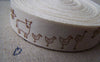 Accessories - 5.46 Yards (5 Meters) Elephant Bee Birds Cow Print Cotton Ribbon Label String A2600