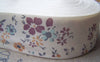 Accessories - 5.46 Yards (5 Meters) Flower Print Cotton Ribbon Label String A2554