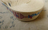 Accessories - 5.46 Yards (5 Meters) Handmade Blue Bird Cage Pattern Print Cotton Ribbon Label String A5530