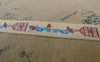 Accessories - 5.46 Yards (5 Meters) Handmade Blue Bird Cage Pattern Print Cotton Ribbon Label String A5530