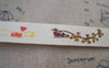 Accessories - 5.46 Yards (5 Meters) Happy Holidays Christmas Print Cotton Ribbon Label String A2587