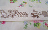 Accessories - 5.46 Yards (5 Meters) Lovely Cat Home Print Cotton Ribbon Label String 25mm A2852