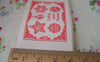 Accessories - 5.46 Yards (5 Meters) Lovely Christmas Orange Print Cotton Ribbon Label String A2538