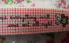 Accessories - 5.46 Yards (5 Meters) Lovely Flower Print Cotton Ribbon Label String A2561