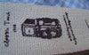 Accessories - 5.46 Yards (5 Meters) Lovely Girl Eiffel Tower Key Camera Print Cotton Ribbon Label String A2853