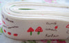Accessories - 5.46 Yards (5 Meters) Lovely Owl Print Cotton Ribbon Label String A2598