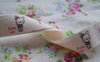 Accessories - 5.46 Yards (5 Meters) Lovely Rabbit Print Cotton Ribbon Label String A2597