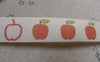 Accessories - 5.46 Yards (5 Meters) Lovely Red Apple Print Cotton Ribbon Label String A6041