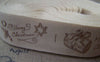 Accessories - 5.46 Yards (5 Meters) Merry Christmas Gift Print Cotton Ribbon Label String A2653