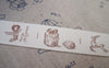 Accessories - 5.46 Yards (5 Meters) Merry Christmas Gift Print Cotton Ribbon Label String A2653
