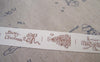Accessories - 5.46 Yards (5 Meters) Merry Christmas Gift Print Cotton Ribbon Label String A2653