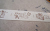 Accessories - 5.46 Yards (5 Meters) Merry Christmas Gift Print Cotton Ribbon Label String A2653