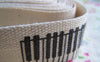 Accessories - 5.46 Yards (5 Meters) Musical Keyboard Print Cotton Ribbon Label String A2625