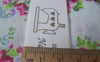 Accessories - 5.46 Yards (5 Meters) Natural Style Bicycle Eiffel Tower Tree Sewing Machine Girl Print Cotton Ribbon Label String A2651