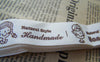 Accessories - 5.46 Yards (5 Meters) Natural Style Boy And Girl Pattern Print Cotton Ribbon Label String A2534