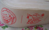 Accessories - 5.46 Yards (5 Meters) Orange Pattern Print Cotton Ribbon String A2860