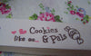 Accessories - 5.46 Yards (5 Meters) Pink Happy Handmade Print Cotton Ribbon Label String A2636
