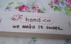 Accessories - 5.46 Yards (5 Meters) Pink Happy Handmade Print Cotton Ribbon Label String A2636