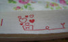 Accessories - 5.46 Yards (5 Meters) Red Love Heart Pattern Print Cotton Ribbon Label String A2582