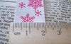 Accessories - 5.46 Yards (5 Meters) Snowflake Print Cotton Ribbon Label String A2548
