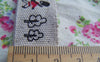 Accessories - 5.46 Yards (5 Meters) Solider Tower Bus Bird Pattern Print Linen Ribbon Label String A2592