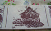 Accessories - 5.46 Yards (5 Meters) Vintage House Lady Pattern Print Cotton Ribbon Label String A2558
