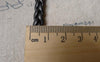 Accessories - 5 Meters Of Black Artificial Leather Twisted Cords Thread String 3x7mm A6914