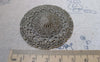 Accessories - 5 Pcs Antique Brone Brass Filigree Flower Hat Embellishments 55mm A6323