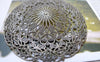 Accessories - 5 Pcs Antique Brone Brass Filigree Flower Hat Embellishments 55mm A6323
