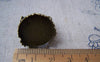 Accessories - 5 Pcs Antique Bronze Adjustable Ring Blank Shank Base With 20mm Bezel Crown Edge A3883