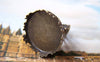 Accessories - 5 Pcs Antique Bronze Adjustable Ring Blank Shank Base With 20mm Bezel Crown Edge A3883