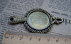 Accessories - 5 Pcs Antique Bronze Flower Mirror Cameo Base Settings Double Sided Match 27.5mm Cab HEAVY HEAVY A1205