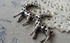 Accessories - 5 Pcs Antique Silver 3D Deer Pendant Charms 30x40mm A6350