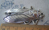 Accessories - 5 Pcs Antique Silver Huge Cicada Pendants 34x62mm A3596