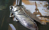 Accessories - 5 Pcs Antique Silver Huge Cicada Pendants 34x62mm A3596