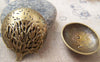 Accessories - 5 Pcs Hemisphere Tree Bronze Charms 30mm A328