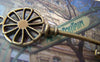 Accessories - 5 Pcs Of Antique Bronze Big Skeleton Key Pendants Charms 20x60mm A215