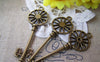 Accessories - 5 Pcs Of Antique Bronze Big Skeleton Key Pendants Charms 20x60mm A215
