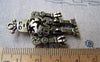 Accessories - 5 Pcs Of Antique Bronze Filigree 3D Robot Charms Pendants 8x24x43mm A3017