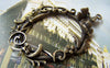 Accessories - 5 Pcs Of Antique Bronze Filigree Butterfly Leaf Ring Pendants 40x62mm A5722