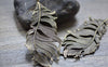 Accessories - 5 Pcs Of Antique Bronze Huge Feather Charms Pendants 41x86mm A7669