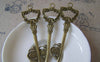 Accessories - 5 Pcs Of Antique Bronze Huge Filigree Key Pendant 22x73mm A564