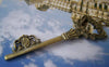 Accessories - 5 Pcs Of Antique Bronze Huge Filigree Key Pendant 22x73mm A564