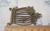 Accessories - 5 Pcs Of Antique Bronze Huge Flat Bird Cage Pendants Charms 38x58mm A5245