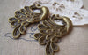 Accessories - 5 Pcs Of Antique Bronze Lovely Peacock Pendants Charms 27x49mm A2762