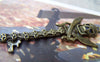 Accessories - 5 Pcs Of Antique Bronze Skull Sword Pendants Charms 23x61mm A2165