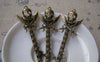 Accessories - 5 Pcs Of Antique Bronze Skull Sword Pendants Charms 23x61mm A2165