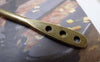 Accessories - 5 Pcs Of Antique Bronze Three Hole Hook Bookmark Charms 6x146mm A6672